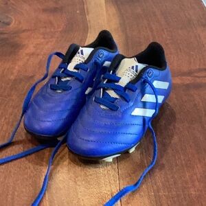 Adidas Kids Soccer Cleats - Size 11K - Blue and White